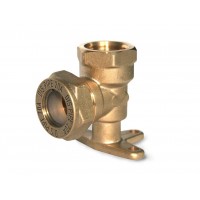 Кутник з кріпленням труба-внутрішнє різьблення латунний DISPIPE BL20*3/4"(AW)